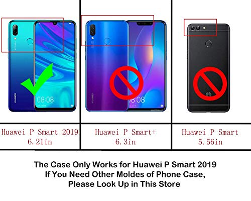 Custodia a portafoglio in pelle per Huawei P Smart...