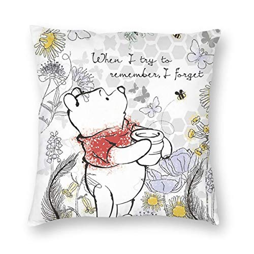 くまのプーさん プーさんの想い出 【プチ2ライト】 クッションカバー 45×45cm 北欧 抱き枕 可愛い おしゃれ ソファ車用 インテリア 装飾枕 座布団カバー