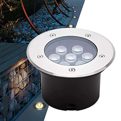 JKJZSALJ Focos Led Empotrables para Exteriores, Luces De Suelo Impermeables De Aluminio para Iluminación De Caminos Y Jardines. Color Verde: 9 W, Color Blanco: 36 W.