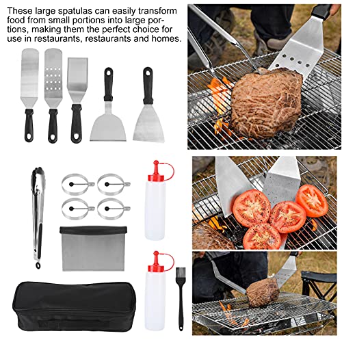 Set de herramientas para BBQ acero inoxidable 14 piezas miniatura 2