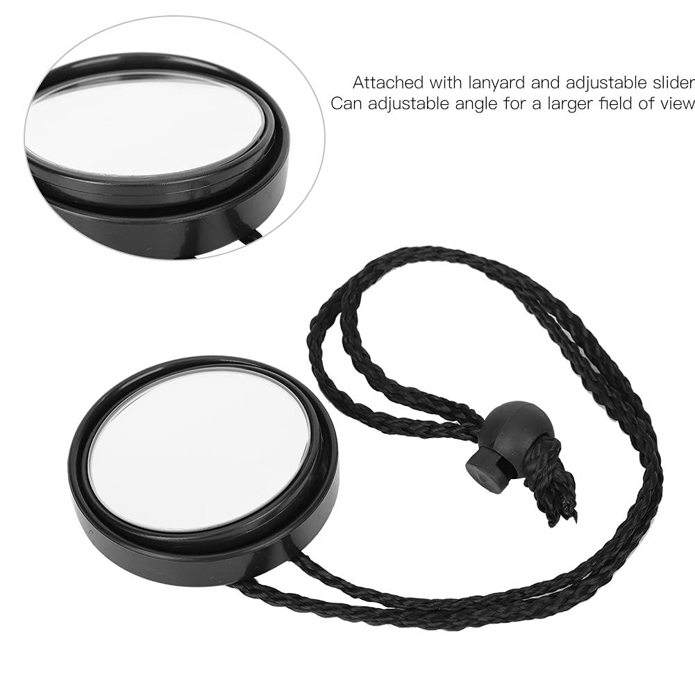 KIMISS Espejo de Buceo, HSJ 928 Retrovisor de 360 ​​Grados Profesional Fácil de Transportar Snorkel y Almacenar Pequeño para Cueva Barco Colgante Lateral con Cordón Accesorio de Equipo