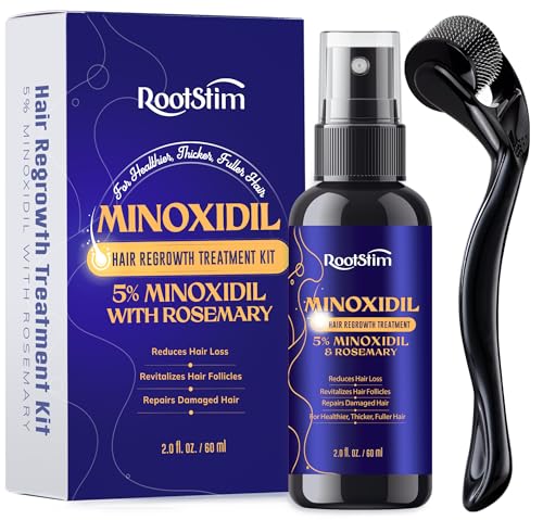 5% Minoxidil Kit for Men and Women with 0.25 mm Derma Roller – Beard Growth Kit & Hair Regrowth Spray – Targets Thinning Hairlines, Crowns & Patchy Beards – 60 mL 5% Minoxidil Kit for Men and Women with 0.25 mm Derma Roller – Beard Growth Kit & Hair Regrowth Spray – Targets Thinning Hairlines, Crowns & Patchy Beards – 60 mL