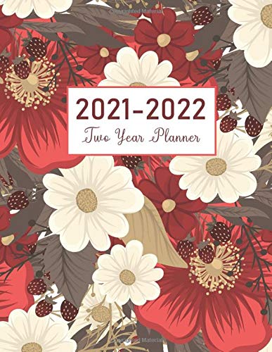 Télécharger 2021-2022 Two Year Planner: Red Flower Watercolor Cover | 24 Months Jan 2021 to Dec 2022 | 2 Year Ca Livre eBook France