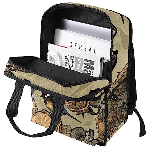 Sac à dos garçons léger réglable anti mal de dos imprimé pie fleur - 3
