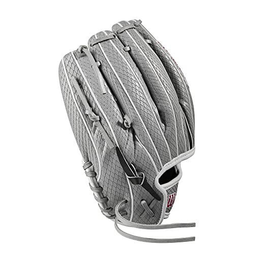 Wilson 2023 A2000® Fp75Ss Fastpitch Glove - 11.75", Right Hand Throw, Infield, Grey/Black #TOP4