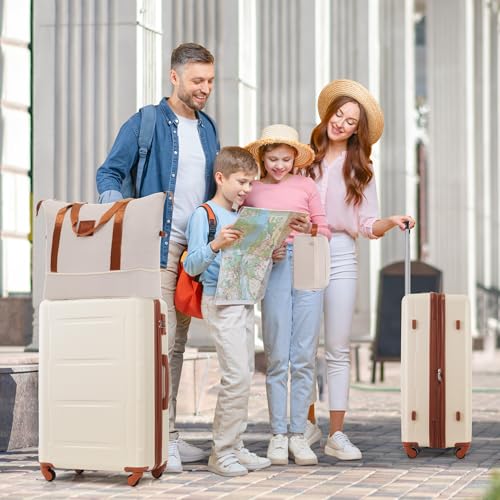 2 Piece Luggage Set with Bags Expanable Spinner Wheels ABS Lightweight Suitcase with TSA Lock 20inch+28inch2