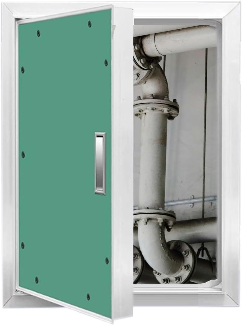 Kanduo One Color Plumbing Access Door Lockable Inspection Door Access Panel Custom Size, Plasterboard Wall Hole Cover For Drywall/Plumbing/Electrical/Commercial(Wxh 300X400mm)