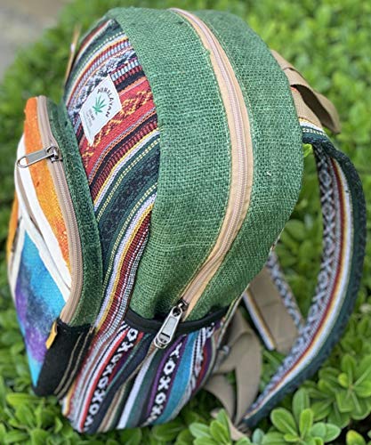 Unique Mini Tie Dye Hemp Backpack Small Backpack Hippie Backpack Festival Backpack Hiking Backpack 100% Himalaya Hemp|100 VEGAN| FAIR TRADE | Handmade with Love.