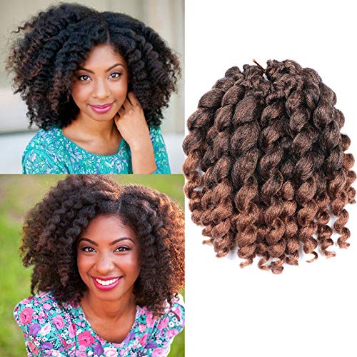 Crochet Braids Hair NO TANGLE 2X Ringlet Wand Curl 3 Packs 8 inch