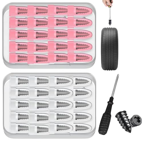 Kit de réparation de bouchons de pneu 60 pièces pour voiture et SUV