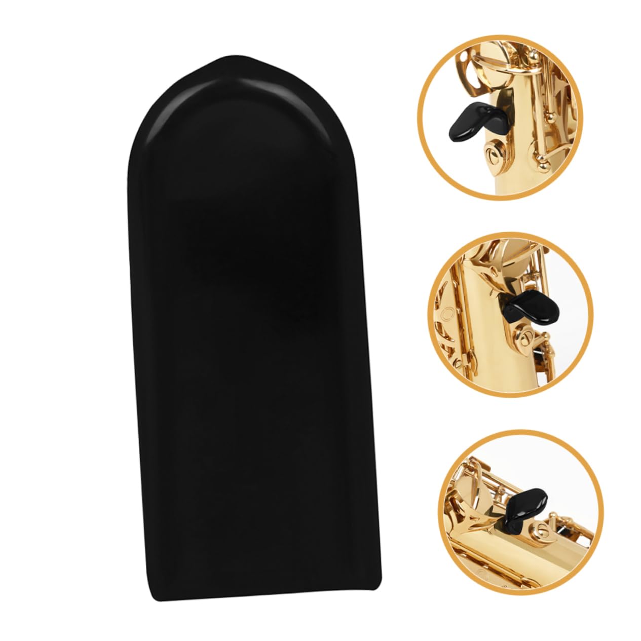 GALPADA 7Pcs Saxophone Thumb Rest Cushions Non Slip Silicone Finger Protectors Easy Installation Comfort for Musicians and Sax Players