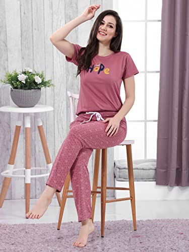 Image of DZZO Women's Cotton Printed Night Suit