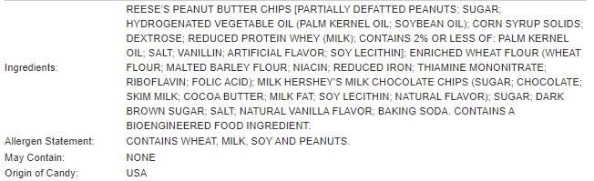 Miniatura 4 de Kit de bandeja para galletas Reese's con bandeja redonda de acero al carbono de 5 pulgadas. Mezcla de galletas y chips de mantequilla de maní de