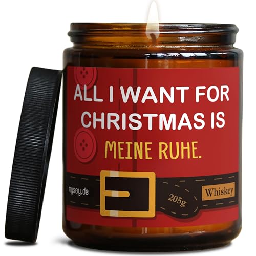 Originelle Weihnachts Duftkerze mit Spruch zu Weihnachten |...