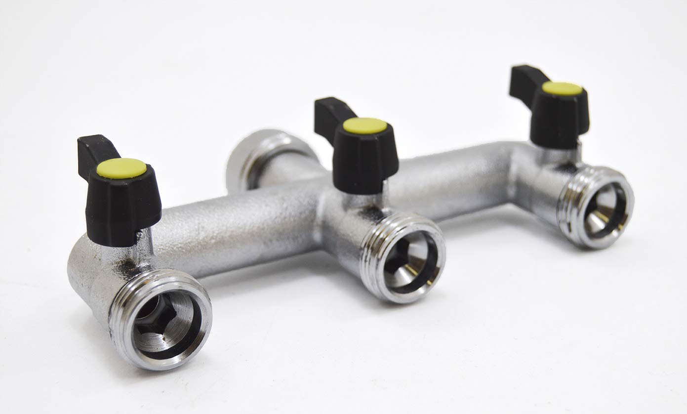 S & M 550256 Triple 3 Wege-Ventil 3/10,2 cm X 3/10,2 cm