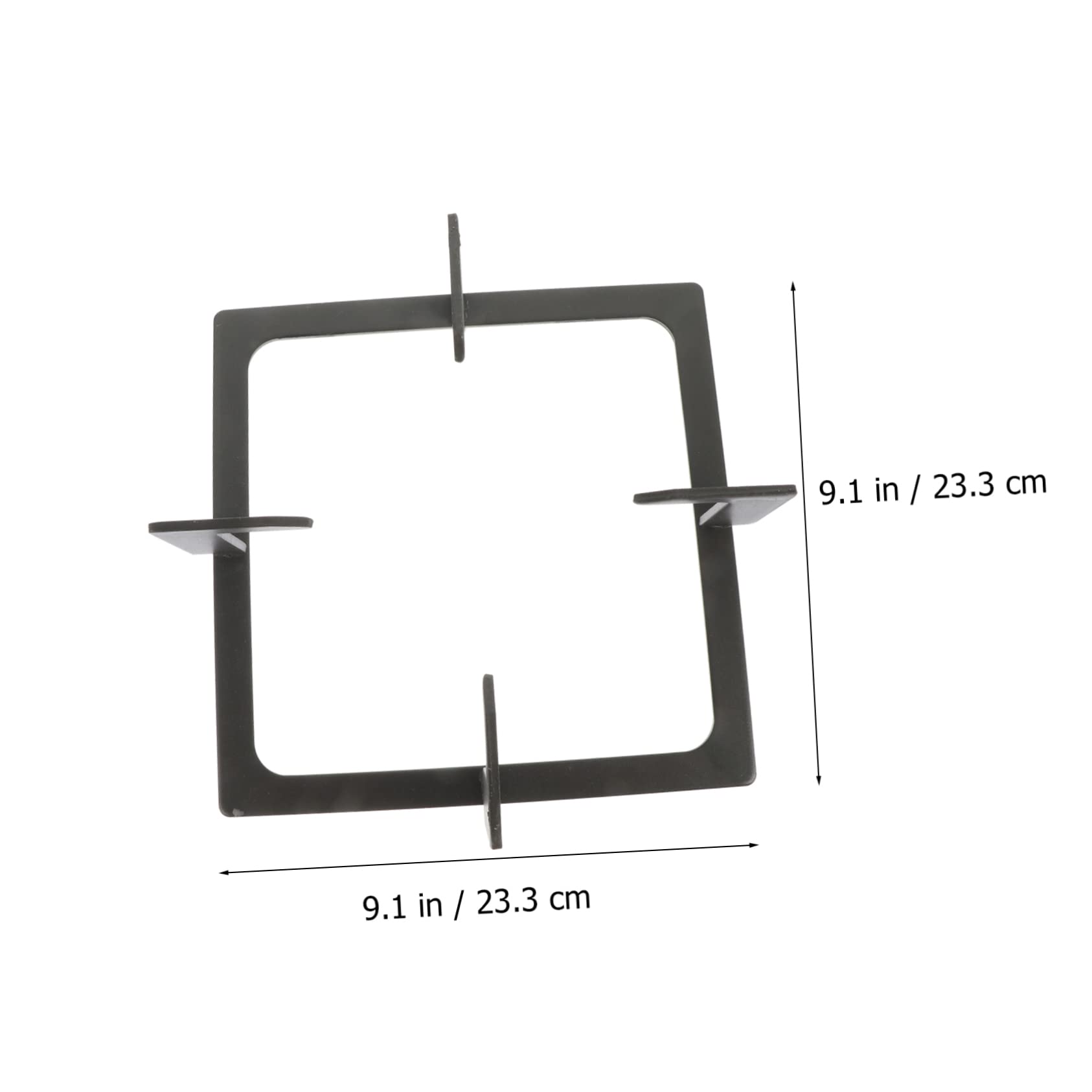 TOPBATHY Supporto per Pentole Stufa Gas Nero in Ghisa Resistente e Facile da Pulire Accessorio Cucina Design Ergonomico per Piano Cottura in Casa