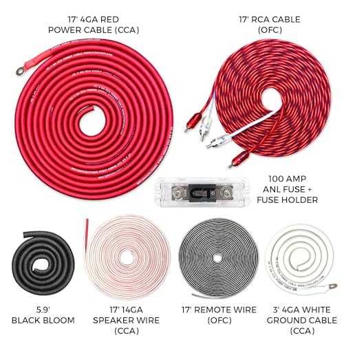 Image of CT Sounds 4 Gauge CCA Complete Amp Wiring Install Kit, AMPKIT-4GA-PRO