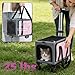 Pet Carrier Airline Approved, Expandable Large Dog Cat Carrier with Wheels, Upgraded Wheels Airline-Approved Cat & Dog Travel Carrier, Rolling Pet Carrier with Removable Pole Platform, Carnation Pink