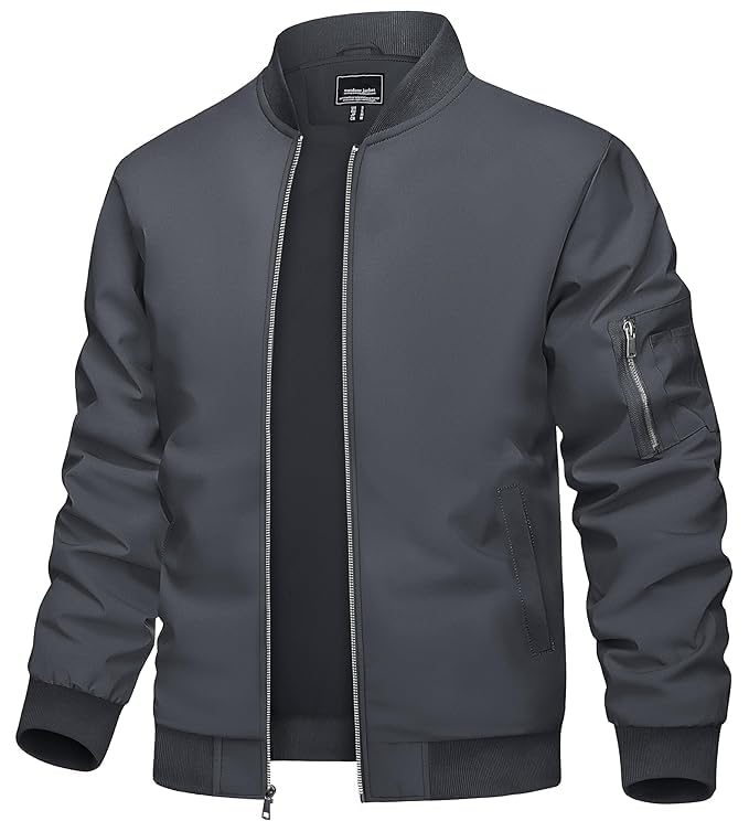 Men's Hooded Windbreaker Jacket Lightweight Full Zip Color Block Casual Coat Water Resistant Outdoor Sports Hiking Running Travel Fashion Hoodie for Men-picture-52