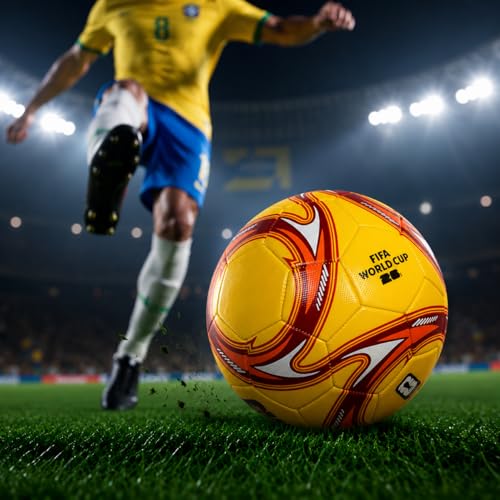 Image of Hamleys FIFA World Cup 2026 Official Licensed Merchandise | Size 5 Football | Yellow Splash