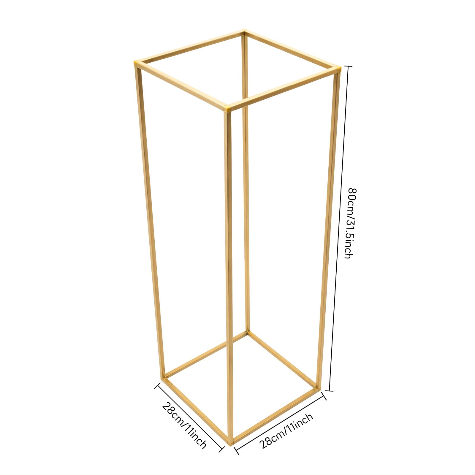 5 Stück Blumenständer Gold 80cm Metall Pflanzenständer Hochzeitsdeko