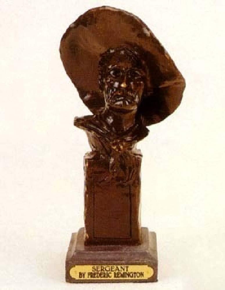 SERGEANT SCULPTURE BRONZE HANDMADE BY FREDERIC REMINGTON 11" INCH HIGH