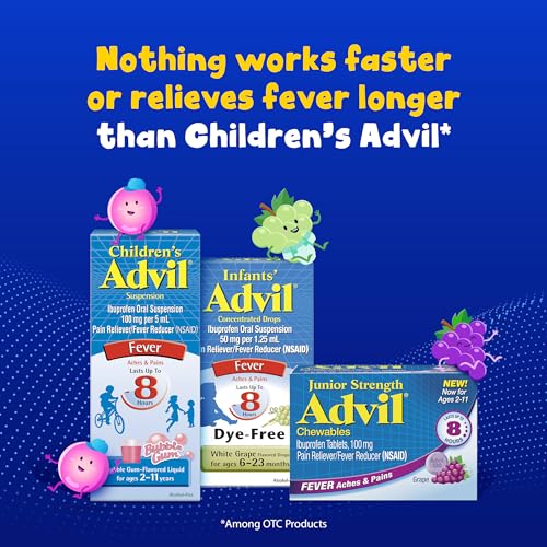 Advil Children's Dye Free, Ibuprofen, White Grape, 3 Pack - image 8