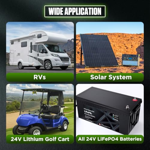 Image of 24V 25A LiFePO4 Battery Charger, IP67 Waterproof 29.2V Lithium Battery Charger, 0V Wake Up, 3-Color Indicator, Smart 25 AMP Lithium Charger for 25.6V LiFePO4 Batteries for Solar /RVs /Marine /Boat