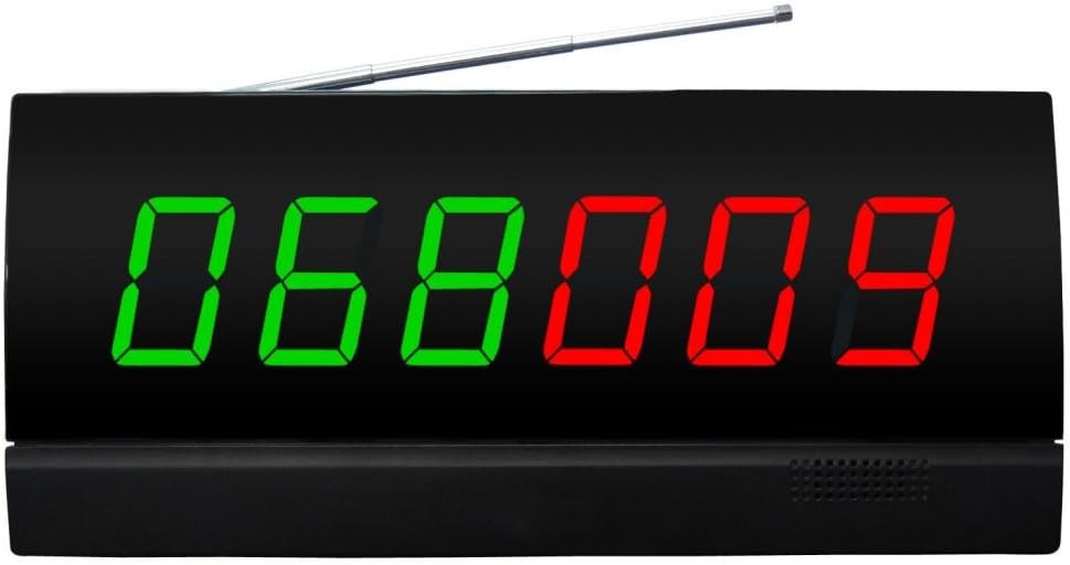 SINGCALL Wireless SINGCALL System Service Calling System,Screen Receiver Show 2 Groups 3-Digits (APE2600) Can't Be Used Alone