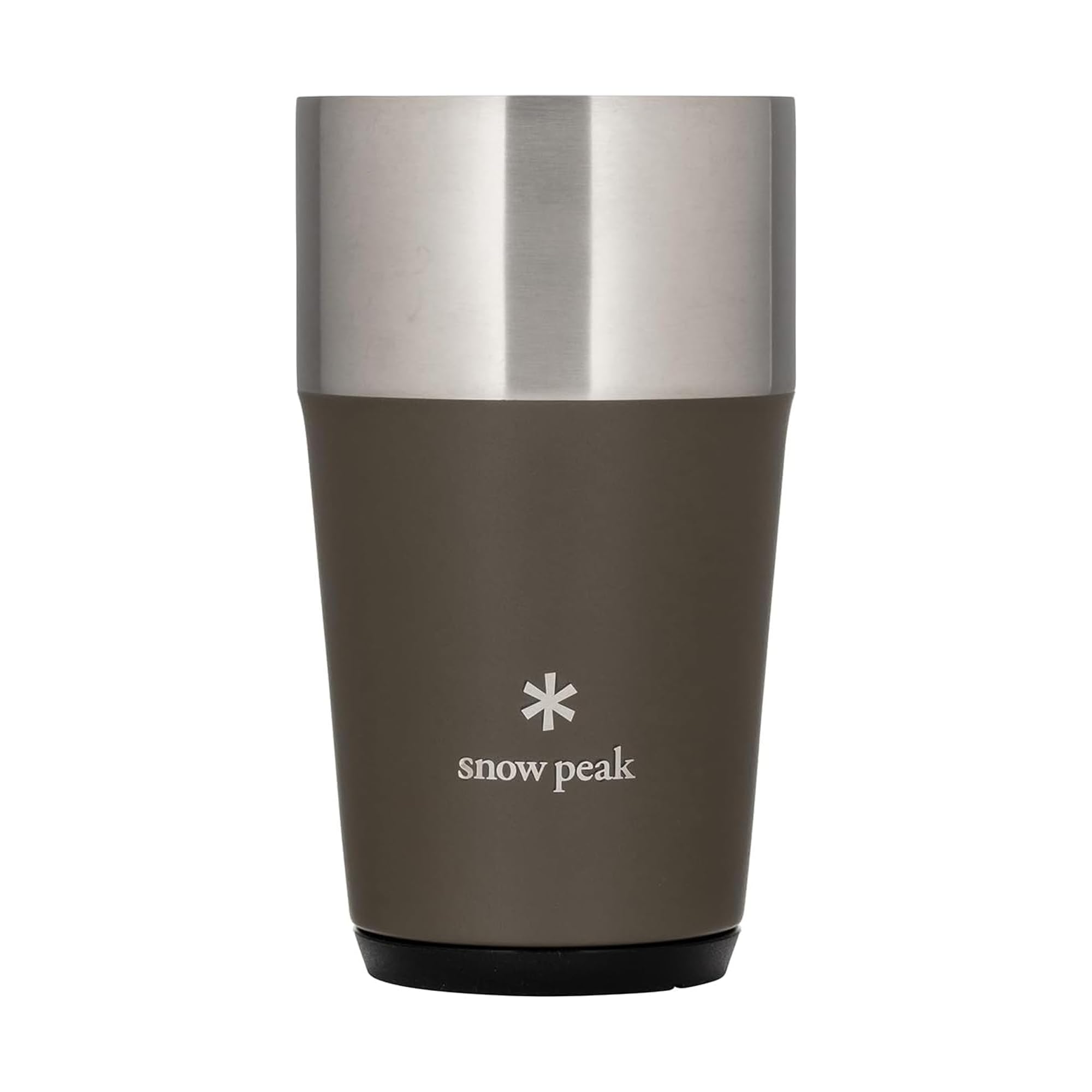 Snow Peak Olive Vacuum Beer Tumbler, 470Ml, Green, Lightweight Insulated Travel Cup For Camping & Outdoors