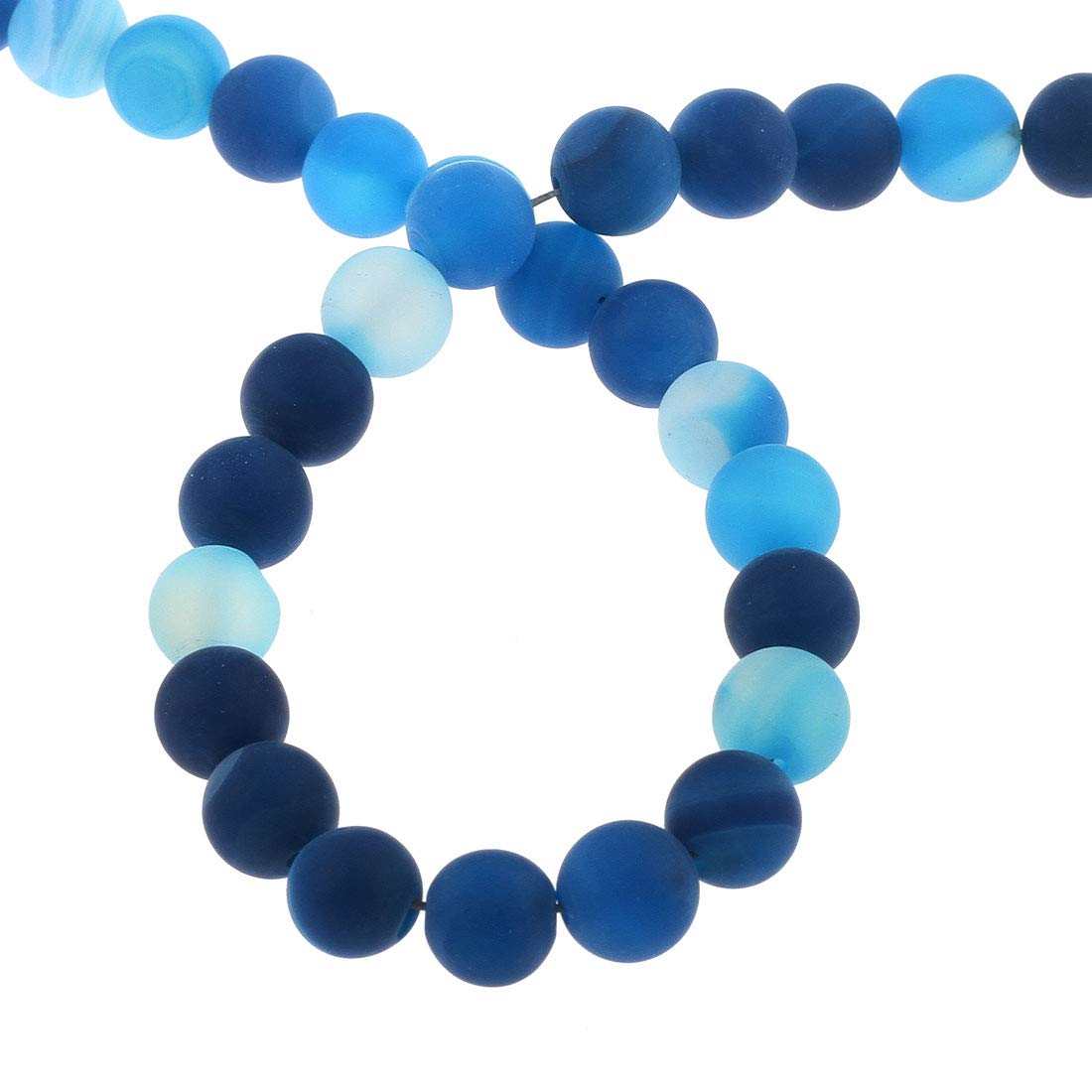 Pietre dure all'ultima moda: agata blu 12 mm|GDO