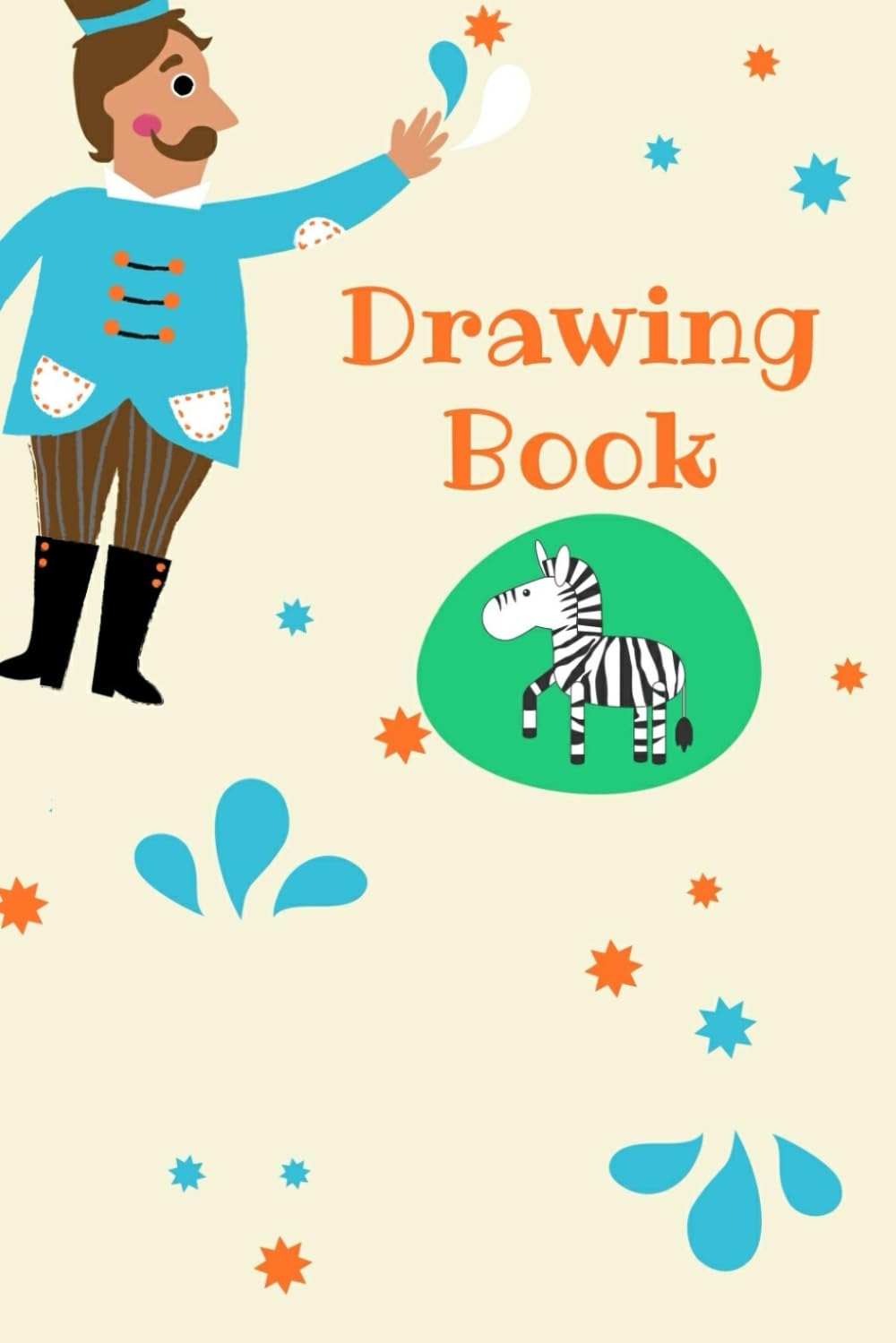 Livre de coloriage zèbre avec papier épais anti-transpérant