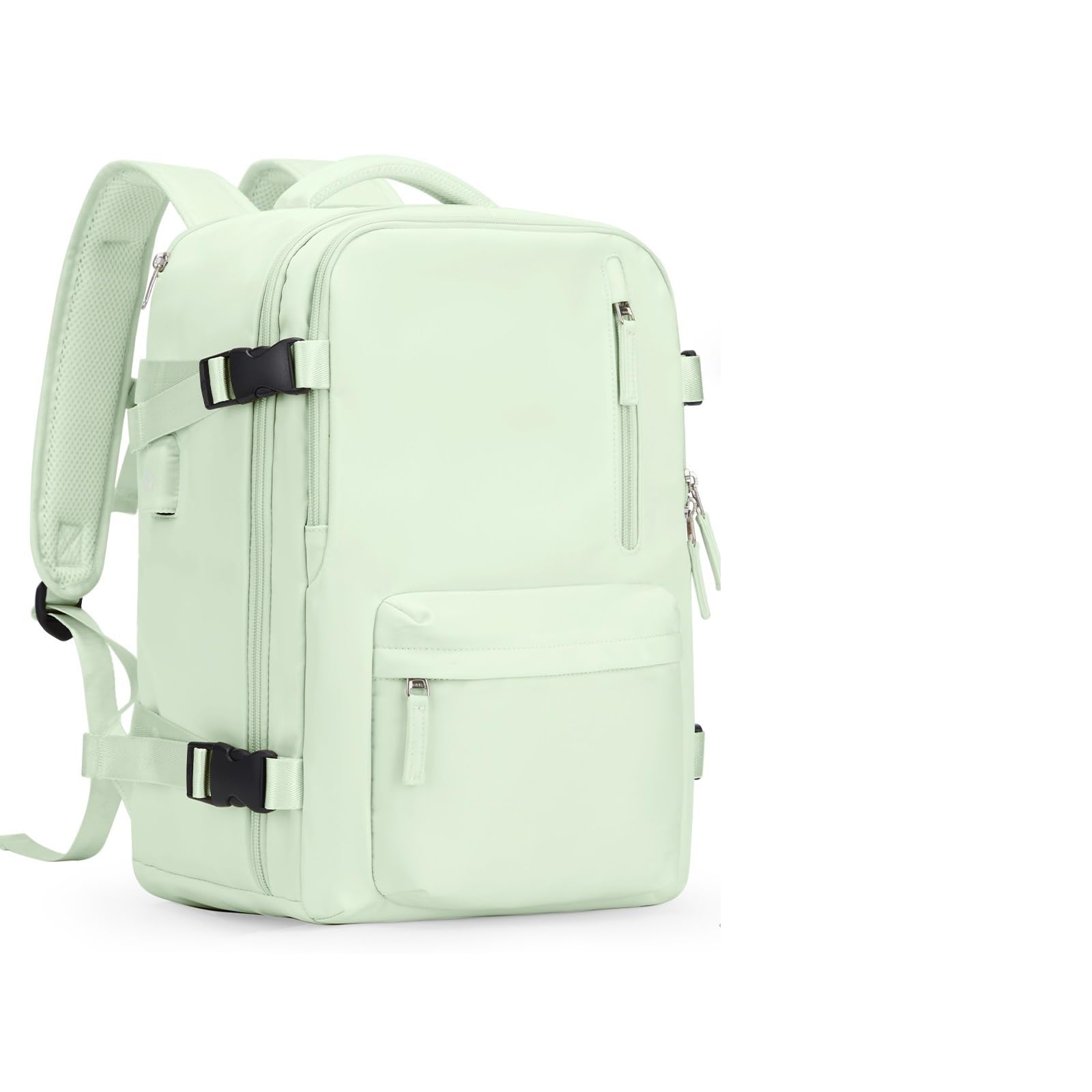 Mochila de Viaje en Cabina for Mujer, Bolso for Ordenador portátil, Equipaje Mano Gran Capacidad, Mochila 45x36x20cm, Bolsa Resistente al Agua 40x20x25cm(Mint Green,L)