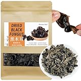 Wanhua Hall Premium Black Fungus Dried Woodear Mushrooms Ideal for Cooking in Hot Soups Crunchy Texture All-Natural Vegan-Friendly 7.05oz 秋耳 木耳 东北特级黑木耳