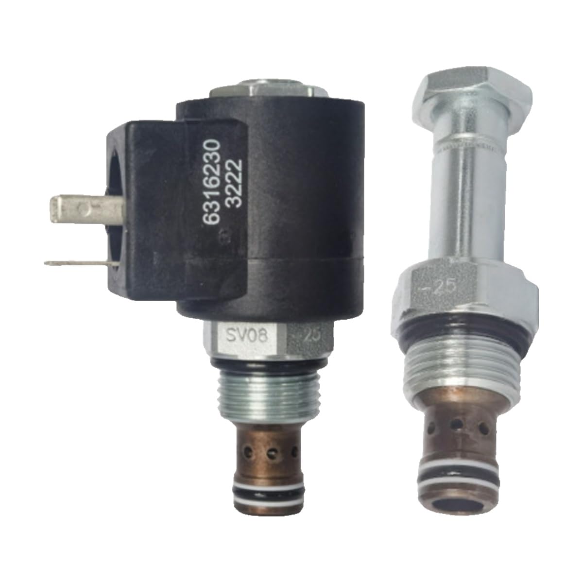Xeuvymwt One Color 1 Pcs Solenoid Valve Sv08-30 With Coil Sv08-30-0-N-12Er(Sv08-30-0-N-24Dg)