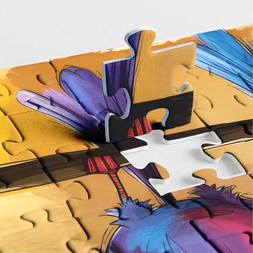 Rompecabezas de Aves Fantásticas para Adultos, 1000 Piezas, Puzzles de Animales Divertidos, Rompecabezas Imposibles de Pollos Coloridos miniatura 4