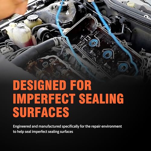 Image of Engine Intake Manifold Gasket Set MS971181 Compatible with Lincoln Ford | F-150 Edge Explorer Flex Fusion Police Interceptor Transit-150 250 350 HD MKS MKT MKX MKZ 3.5L 3.7L V8