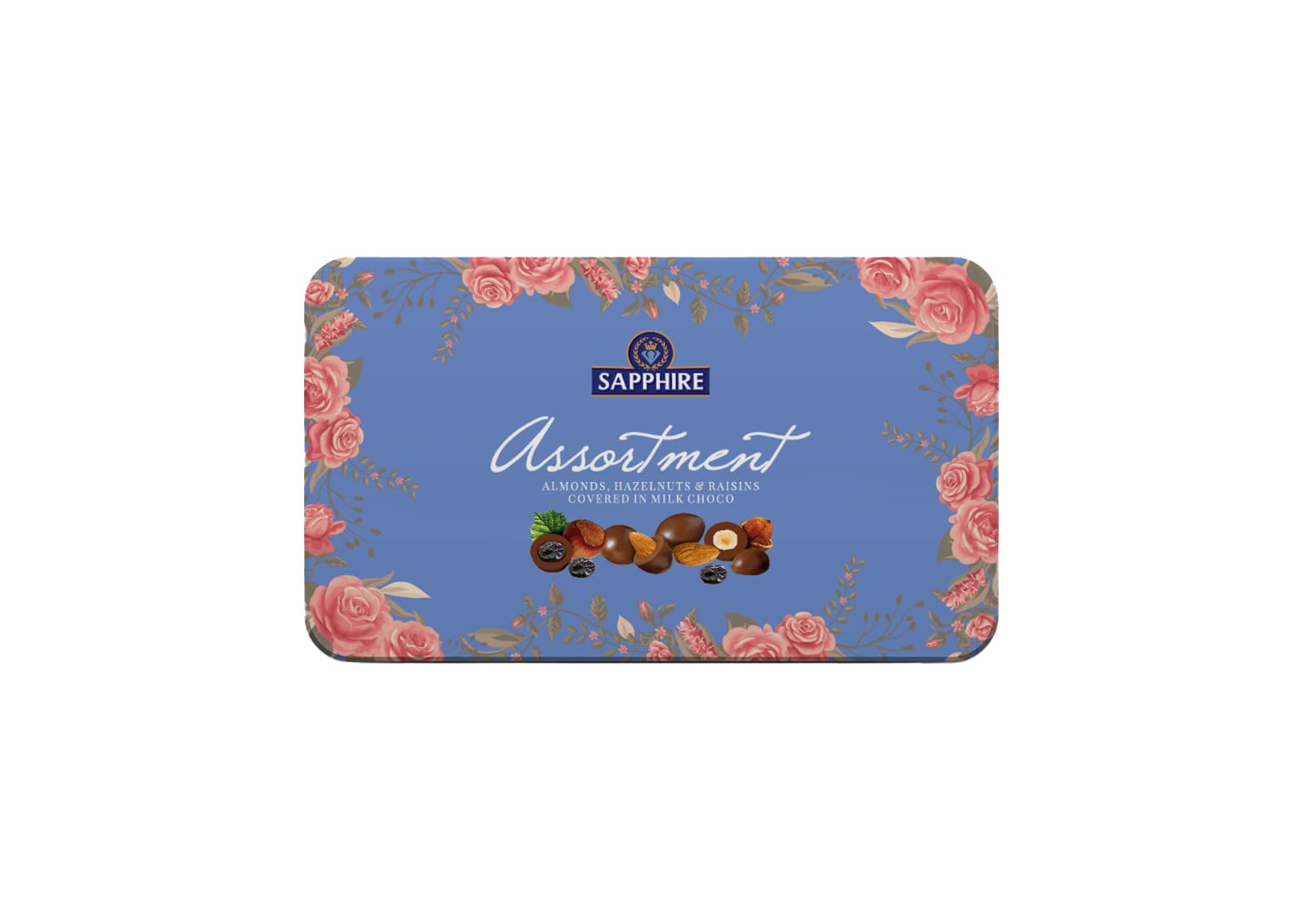 Sapphire Chocolate Coated Nuts - Assorted - Almond, Hazelnut & Raisins, 175g | Chocolates Gift Pack for Christmas | Chocolate Nuts Gift Hampers-image-31