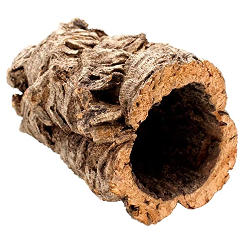 Superbe tunnel en liège en liège pur - 20 cm de long - 15 cm de haut - idéal comme décoration de terrarium Cover