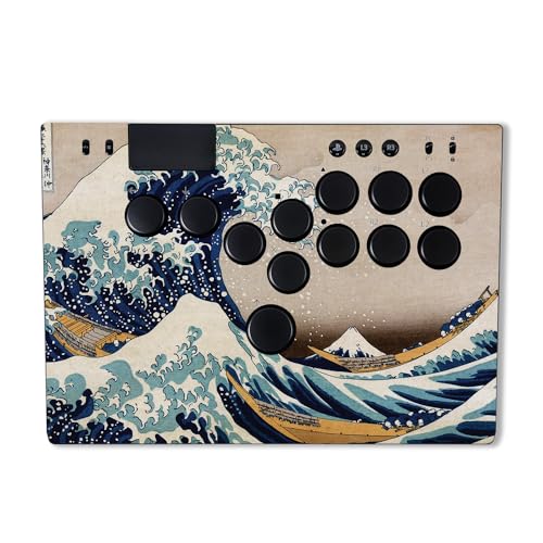 MightySkins Skin Compatible with Razer Kitsune - Great Wave of Kanagawa | Protective, Durable, and Unique Vinyl Decal wrap Cover | Easy to Apply | Made in The USA