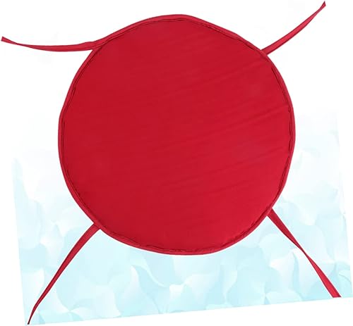 Miniatura 6 de Cojín redondo de esponja gruesa para silla de hogar, oficina, restaurante, diámetro rojo oscuro, cómodo y decorativo para sillas, sofá, coche,