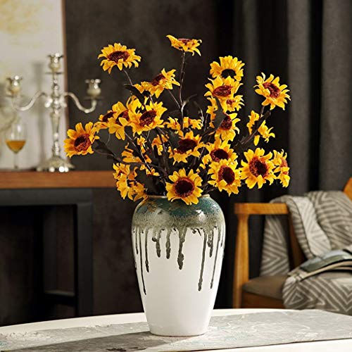 ZB-KK SZQ-bloempot met decoratieve vaas van keramiek, 3 maten, combinatie van tulpenvaas van bloemenvaas - Afbeelding 4