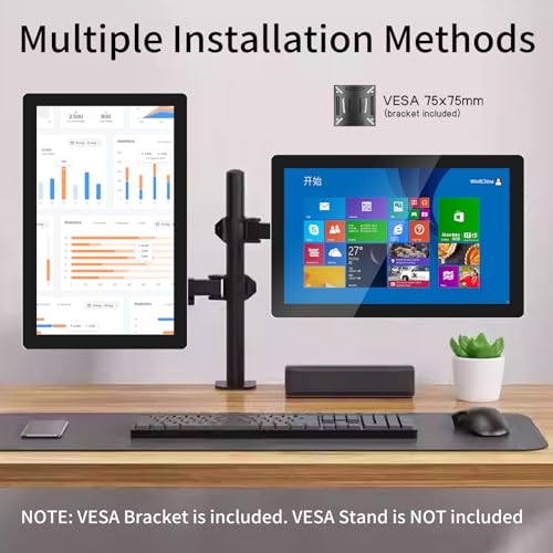 Image of 21.5 Inch Capacitive Multi-Touch Screen Industrial Monitor, 16:9 FHD Display 1920 x 1080P, Built-in Speakers, USB, VGA& HD Ports, Digital Signage Displays and Player for Advertising