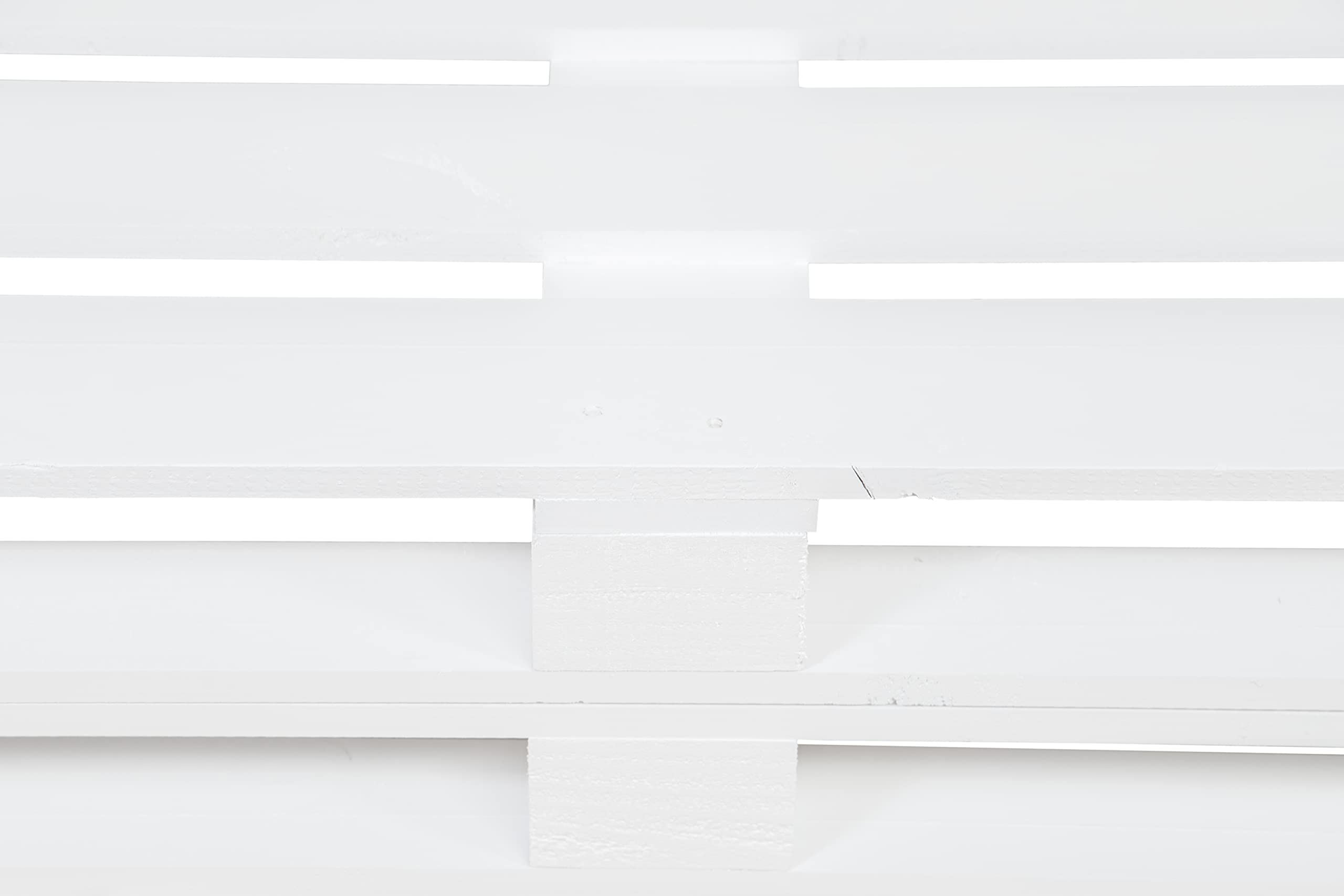 Divano di pallet levigata e piallata – per interni ed esterni poltrona/divano per patio (120 x 60 cm, bianco).