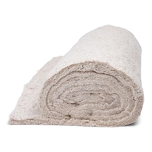 AK TRADING CO. 27” Premium Cotton Upholstery Batting – High Loft 14oz Soft Batting for Quilting, Cushions, Upholstery & Stuffing – 100% Cotton, Made in USA – Off White - 5 Yards