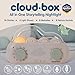 Cloudb Cloudbox Storytime Audio Story Books Toy Gift for Toddlers Kids Girls Boys | English/Spanish Voice Record Storyteller | 36 Stories, 8 Melodies, Star Projector Night Light White Noise Dreambox