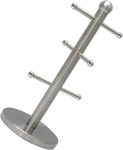 HOMSFOU Organizador de armario de metal para ropa, tazas de café de metal, soporte rústico para tazas de café, soporte para taza de café, soporte