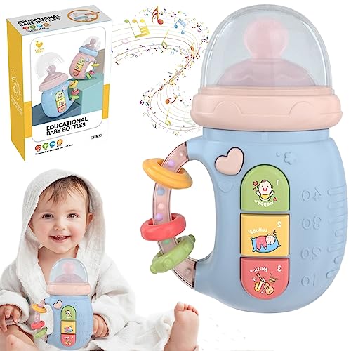 Bambebe Brinquedo mordedor bebé 3-6 meses, brinquedos Montessori chocalhos bebés 6-12 meses, brinquedo sensorial e motor 1 anos, brinquedo dentição do musical, jogo agarrar menina menino menino
