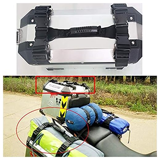 Trinquete Correas Juego de Amarre de Motocicleta Resistencia a la Rotura Resistente Aleación de Aluminio Caja Lateral Trenza Manija Cuerda para BMW G1200GS F800GS