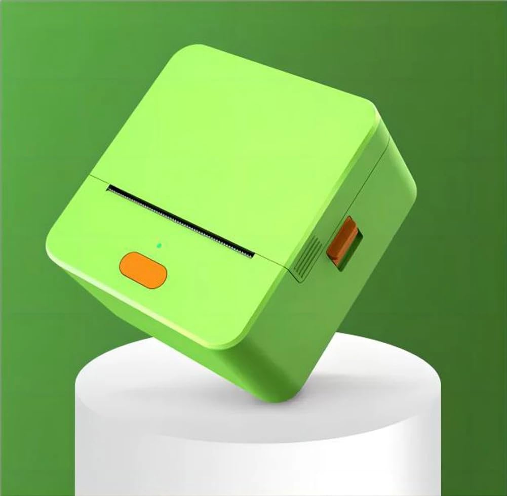 P1 Bluetooth Mini Label Maker Przenośna drukarka termiczna Druk termiczny Kieszonkowa drukarka etykiet samoprzylepnych(Green)